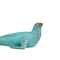 Teal Polystone Distressed Sea Lion Sculpture Set